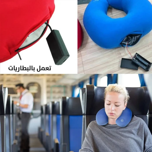 وسادة تدليك الرقبة المحمولة: راحة واسترخاء يعمل بالبطارية - Image 2