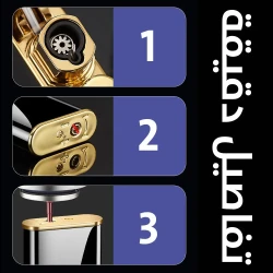 Lion/Dragon Windproof Lighter - Dual Flame, Durable & Stylish