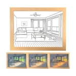فن الرسم بالضوء LED لديكور المنزل - يعمل بمنفذ USB