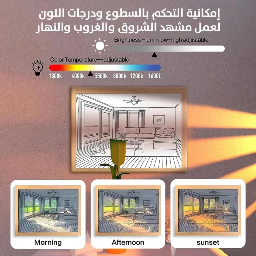 فن الرسم بالضوء LED لديكور المنزل - يعمل بمنفذ USB - Image 4