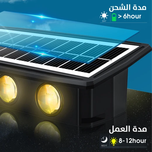 مصباح حائط شمسي مزخرف BD-4: تصميم صحراوي، إضاءة خارجية موفرة للطاقة - Image 8