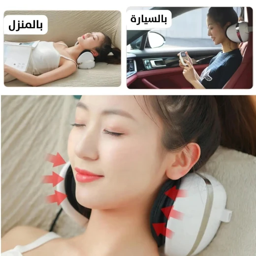 وسادة تدليك العمود الفقري العنقي: تخفيف آلام الرقبة والاسترخاء - Image 6