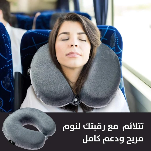 وسادة ميموري فوم للسفر: راحة قصوى للرحلات الجوية والبرية - Image 8