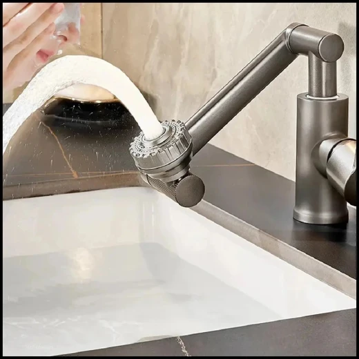 صنبور مطبخ أنيق: تصميم قابل للتعديل والتدوير لسهولة الاستخدام - Image 4