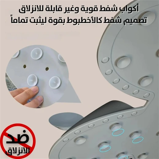 ليفة استحمام للجسم والقدمين بشعيرات سيليكون للتنظيف العميق - Image 5