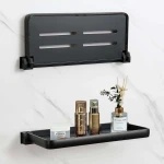 رف حمام قابل للطي: حل تخزين موفر للمساحة في حمامك