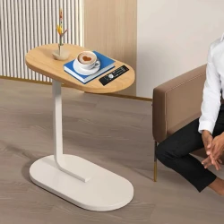Modern Beige Side Table for Living Room - Stylish & Functional