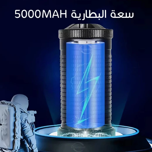 مصباح يدوي LED طويل المدى Lux D628-C ,خفيف الوزن ومتين، بقوة إضاءة عالية للتخييم والصيد - Image 6