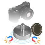 Magnetic Camera Mount Base, Strong Magnetic Holder for Secure & Versatile Camera Mounting on Metal Surfaces