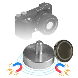 Magnetic Camera Mount Base, Strong Magnetic Holder for Secure & Versatile Camera Mounting on Metal Surfaces