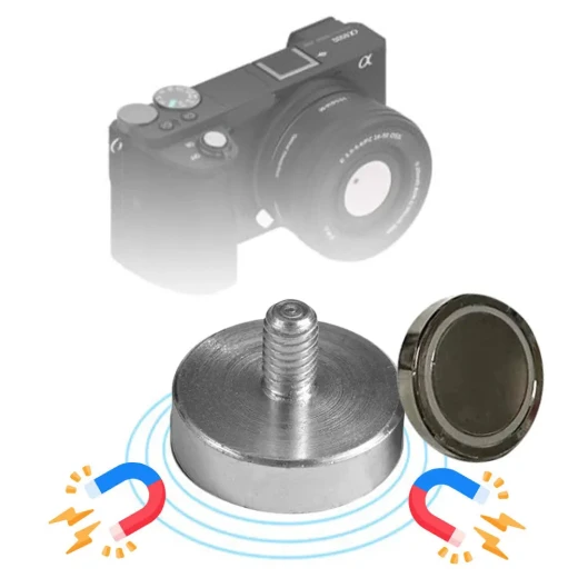 Magnetic Camera Mount Base, Strong Magnetic Holder for Secure & Versatile Camera Mounting on Metal Surfaces Magnetic Camera Mount Base, Strong Magnetic Holder for Secure & Versatile Camera Mounting on Metal Surfaces