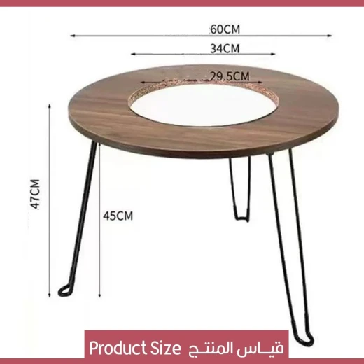 طاولة شواء خشبية: محطة طهي وتحضير خارجية - Image 10