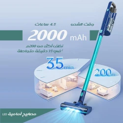 Hommak Cordless Handheld Vacuum Cleaner, Powerful Suction, Lightweight Design with Multiple Attachments for Car & Home Cleaning