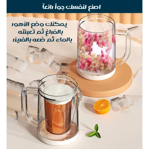كوب ثلج قابل للتجميد وإعادة الاستخدام, يحافظ على برودة المشروبات دون مكعبات ثلج، متين وصديق للبيئة - Image 5