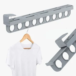 Retractable Clothes Hanger, Space-Saving, Durable & Easy-to-Use Design for Organized Closets