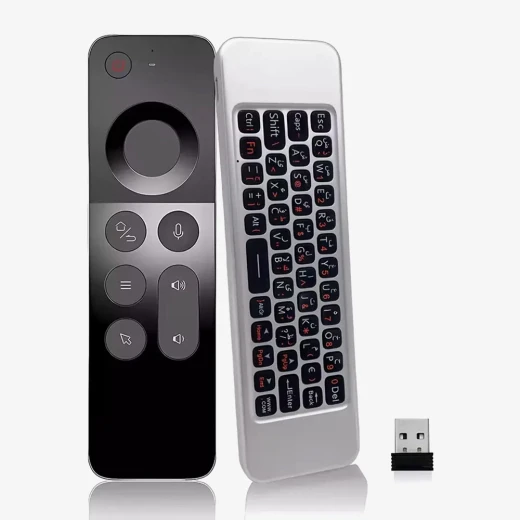 جهاز تحكم عن بعد ذكي ماوس هوائي ولوحة مفاتيح كومبو لأجهزة Android TV و PC و IPTV جهاز تحكم عن بعد ذكي ماوس هوائي ولوحة مفاتيح كومبو لأجهزة Android TV و PC و IPTV