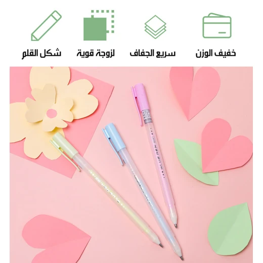 قلم غراء سريع الجفاف، أداة تطبيق دقيقة، غير سام، للورق، القماش، الخشب، مجموعة من 1 - Image 4