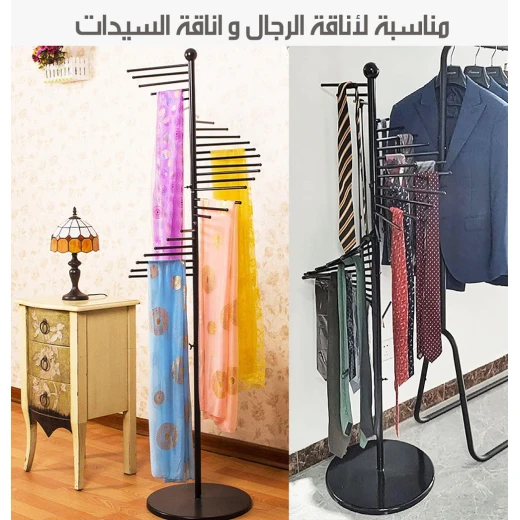 منظم وشاح قائم بذاته من ميتا شوب، متعدد الاستخدامات، أسود، للوشاحات والشالات والإكسسوارات - ميتاشوب - Image 8