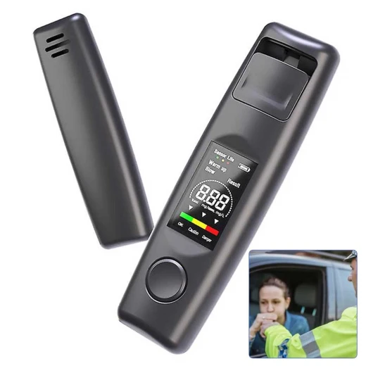 جهاز اختبار الكحول المحمول الرقمي مع شاشة LCD، قراءات سريعة ودقيقة، استخدام شخصي ودرجة احترافية، تصميم مضغوط، بطاريتان AAA، النتائج في ثوانٍ جهاز اختبار الكحول المحمول الرقمي مع شاشة LCD، قراءات سريعة ودقيقة، استخدام شخصي ودرجة احترافية، تصميم مضغوط، بطاريتان AAA، النتائج في ثوانٍ