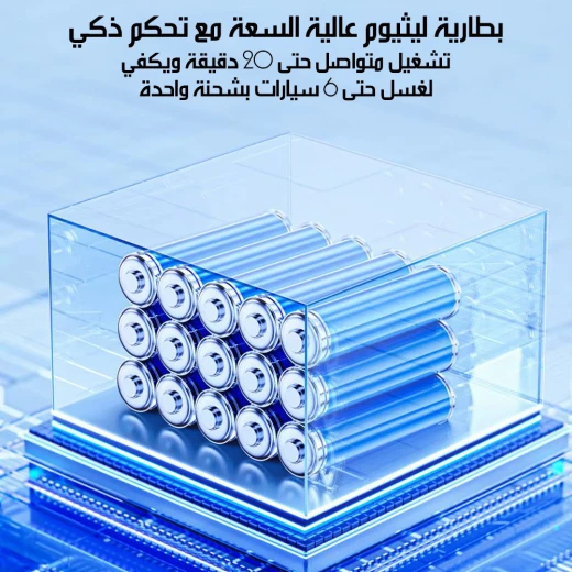 مرشة رغوة كهربائية لغسيل السيارات تنظيف عالي الضغط محمولة أسود سعة 2 لتر متوافقة مع جميع أنواع المركبات للاستخدام المنزلي عملية سهلة - Image 7