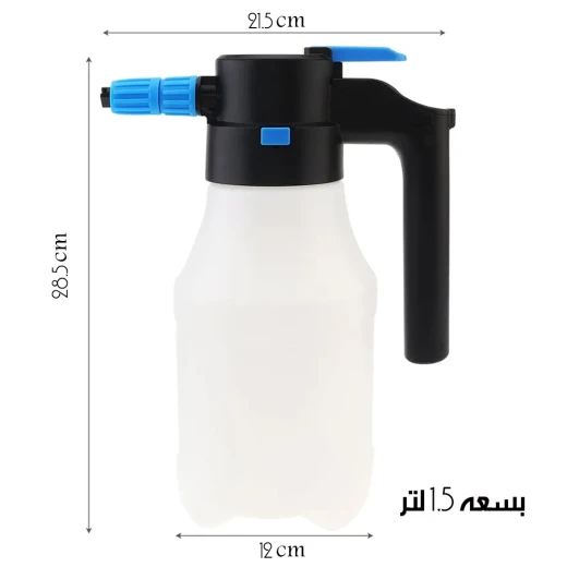 مرشة رغوة كهربائية لغسيل السيارات تنظيف عالي الضغط محمولة أسود سعة 2 لتر متوافقة مع جميع أنواع المركبات للاستخدام المنزلي عملية سهلة - Image 9