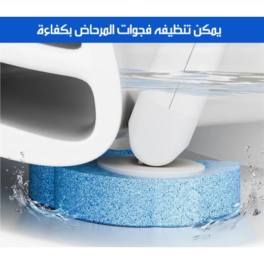 فرشاة تنظيف المراحيض للاستخدام الواحد مع 12 رأس بديل، نظام تنظيف صحي وعصري، يضمن نظافة فائقة وتخلص من الجراثيم بشكل فعال - Image 4