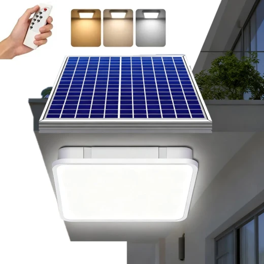 Solar Powered LED Ceiling Lights Waterproof Indoor Lighting System with Remote Control Offering 3 Lighting Modes (White, Natural, Warm) Perfect for Home Use 35 Dinar Price - Sunspark - Image 2
