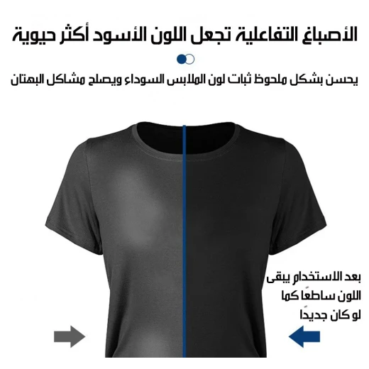مناديل ألترا بلاك لصبغ الملابس السوداء، استعادة لون الأسود الباهت، تركيبة 2 في 1 حماية للألوان والألياف، لإعادة رونق الملابس المفضلة، مجموعة من 10 قطع - Image 7