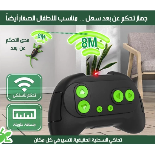 لعبة سحلية تسلق الجدران للأطفال بإضاءة LED، شحن USB، وتسلق الجدران المثير! عرض خاص 27 دينارًا. فكرة هدية رائعة، ساعات من المرح والمتعة! - Image 6