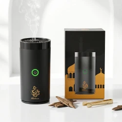 Rechargeable Electric Oud and Bakhoor Incense Burner, Portable Cordless Design, Smokeless and Easy to Use, Ideal for Home, Car, Travel and On-the-Go