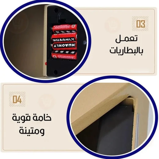 صندوق أمان إلكتروني رقمي T-17 ,قفل لوحة مفاتيح إلكترونية مع مفتاح احتياطي, تخزين آمن ومتين للمقتنيات والوثائق - Image 6