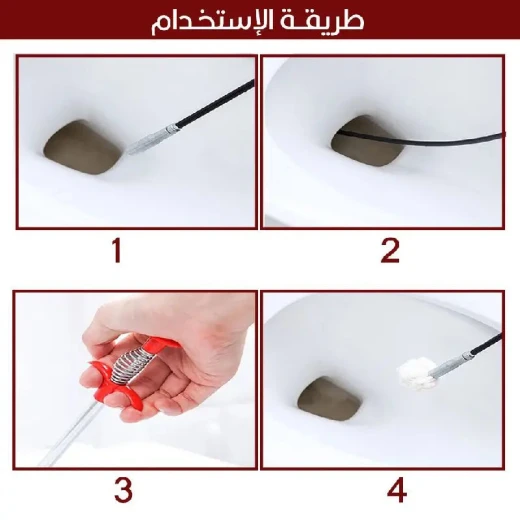 أداة التقاط وتنظيف المصارف والمجاري بطول 1.5 متر - Image 3