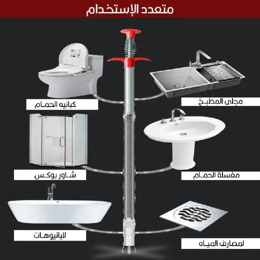 أداة التقاط وتنظيف المصارف والمجاري بطول 1.5 متر - Image 4