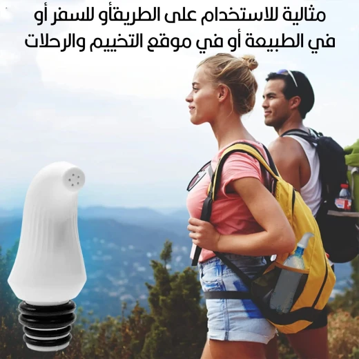 بيديه يدوي للسفر, زجاجة رش محمولة للنظافة الشخصية, قابلة لإعادة الاستخدام وسهلة الاستخدام للسفر والتخييم وفترة ما بعد الولادة - Image 2