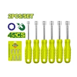 طقم مفكات ديلو 6 قطع - DTSS24T6 - قبضة مريحة - ديلو