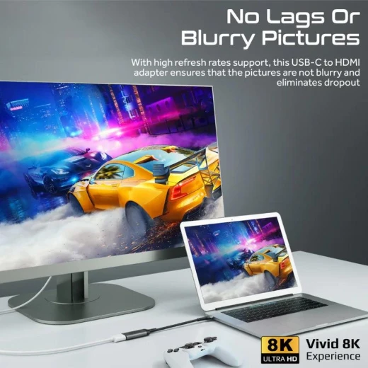 محول Promate 8K USB-C إلى HDMI: وضوح كريستالي للبث - برو مات - Image 4