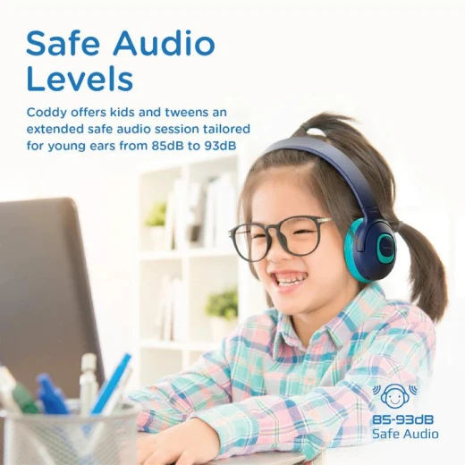 سماعات Promate Coddy SafeAudio اللاسلكية: صوت عالي الدقة واستماع آمن - برو مات - Image 3