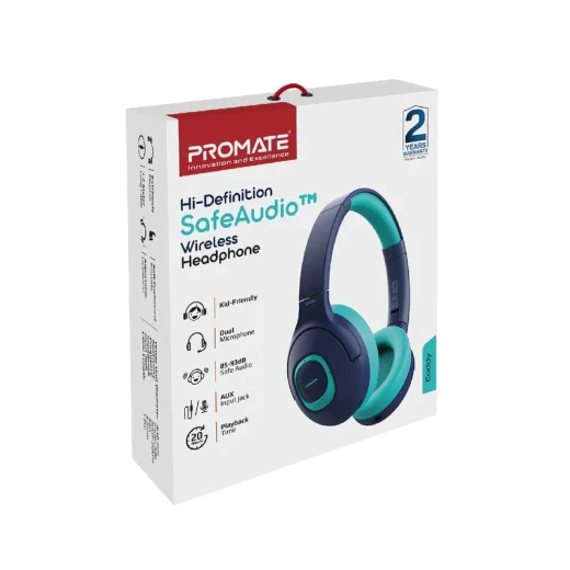 سماعات Promate Coddy SafeAudio اللاسلكية: صوت عالي الدقة واستماع آمن - برو مات - Image 8