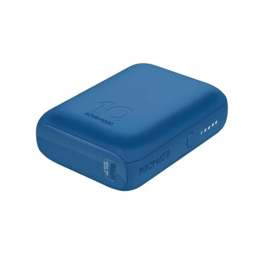 باور بانك Acme-PD20 بسعة 10000 مللي أمبير، شحن سريع بقوة 20 واط PD عبر USB-C وتقنية صحن سريع 3.0، بطارية محمولة مدمجة متوافقة مع آيفون وسامسونج وأجهزة أندرويد, أزرق من بروميت باور بانك Acme-PD20 بسعة 10000 مللي أمبير، شحن سريع بقوة 20 واط PD عبر USB-C وتقنية صحن سريع 3.0، بطارية محمولة مدمجة متوافقة مع آيفون وسامسونج وأجهزة أندرويد, أزرق من بروميت