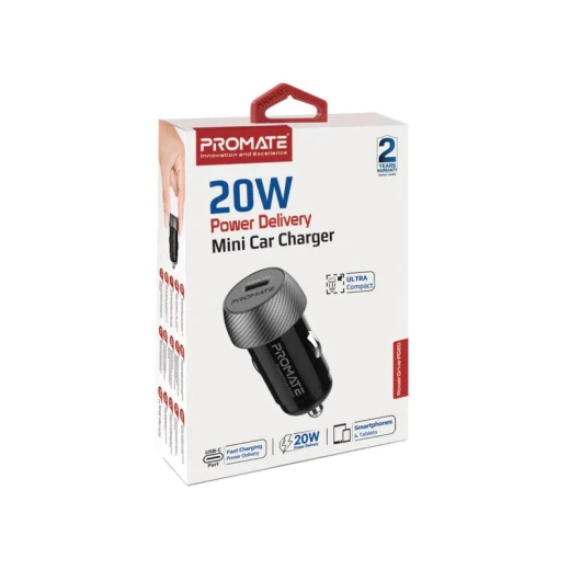 شاحن سيارة Promate PowerDrive-PD20 صغير 20 واط مع توصيل الطاقة - برو مات - Image 8