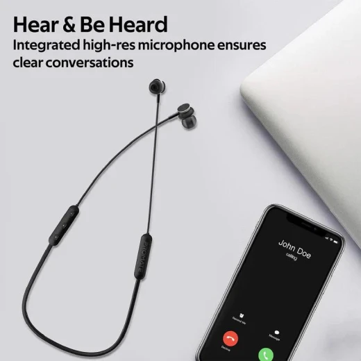 سماعات بالي اللاسلكية بعصابة الرقبة - أسود - تشغيل 7 ساعات من بروميت - برو مات - Image 5