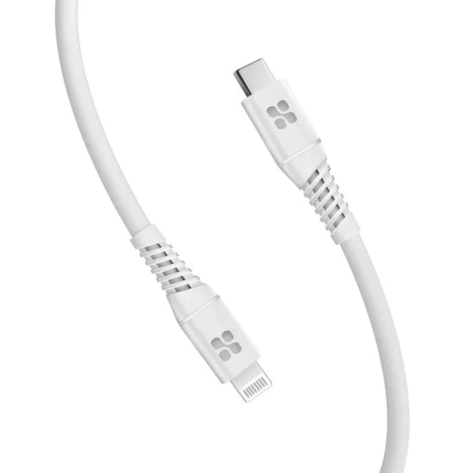 كابل USB-C إلى لايتنينغ معتمد من ابلMFi، شحن سريع بقوة 20 واط توصيل الطاقة، طول 1.2 متر، كابل سيليكون متين، متوافق مع آيفون /SE وآيباد, أبيض من بروميت - برو مات - Image 8