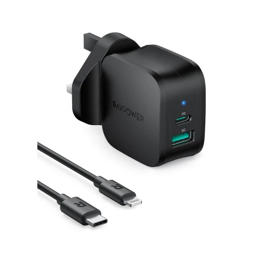 شاحن RAVPower 20W PD سريع PC1040 مع كابل Type-C إلى Lightning - Ravpower - Image 2