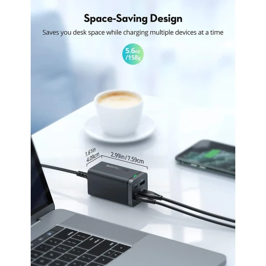 شاحن Ravpower 65W USB-C: شحن سريع لأجهزة الكمبيوتر المحمولة والهواتف - Ravpower - Image 7