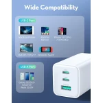 شاحن RAVPower 65W USB-C PC172 - شحن سريع للهواتف وأجهزة الكمبيوتر المحمولة - Ravpower