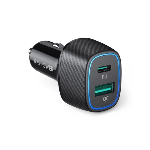 شاحن سيارة RAVPower RP-VC009: شحن سريع 60 واط، منفذ مزدوج - Ravpower - Image 2