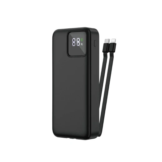 باور بانك 20000 mAh JC-22 أسود - شحن سريع وقابل للنقل من وي وو باور بانك 20000 mAh JC-22 أسود - شحن سريع وقابل للنقل من وي وو