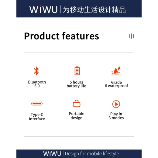 مكبر صوت WiWU P16 Max اللاسلكي بتقنية البلوتوث مع ميكروفونين وحزام - وي وُو - Image 7