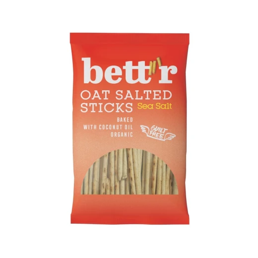 Bettr Oat Salted Sticks Crispy Vegan Snack for Guilt Free Snacking, Delicious and Savory Flavor, Made with Whole Grain Oats, Perfect for On The Go Snacking, 150g Bettr Oat Salted Sticks Crispy Vegan Snack for Guilt Free Snacking, Delicious and Savory Flavor, Made with Whole Grain Oats, Perfect for On The Go Snacking, 150g