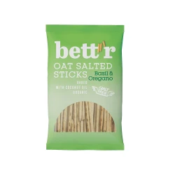 Bett'r Smart Organics SO Oat Sticks Basil & Oregano 50g - Crunchy & Tasty Snack